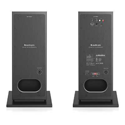Audio Pro A48 Siyah Aktif Kule Tipi Akıllı Ev Hoparlör Seti (Çift)
